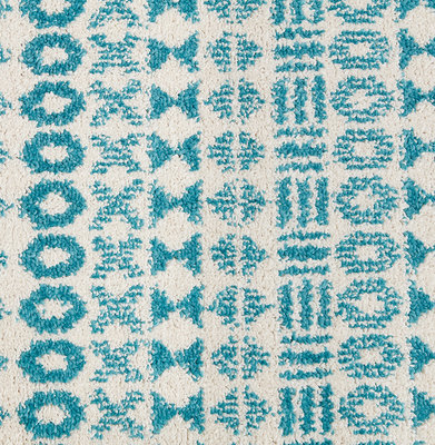 Vloerkleed SCRIBO 160x230 cm Blauw