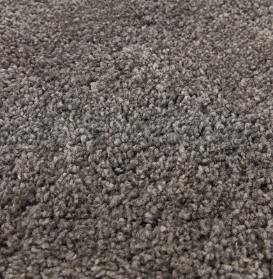 Vloerkleed POAL Ø 200 CM Donkergrijs