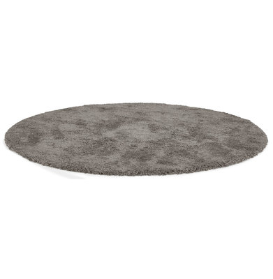 Vloerkleed POAL Ø 200 CM Donkergrijs