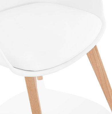 Design Stoel ALCAPONE Wit-Naturel