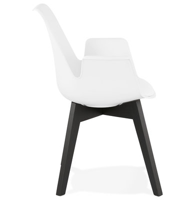 Design Stoel ALCAPONE Wit-Zwart