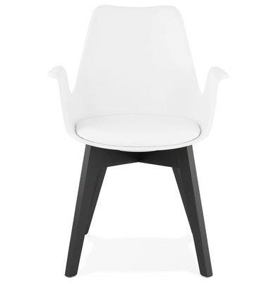Design Stoel ALCAPONE Wit-Zwart