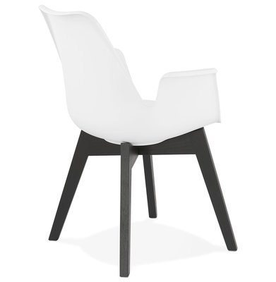 Design Stoel ALCAPONE Wit-Zwart