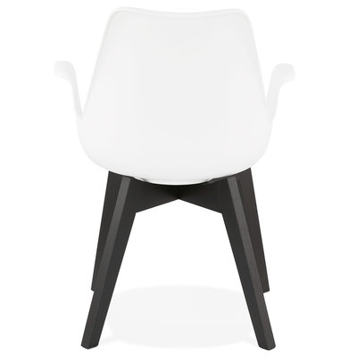 Design Stoel ALCAPONE Wit-Zwart