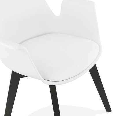 Design Stoel ALCAPONE Wit-Zwart