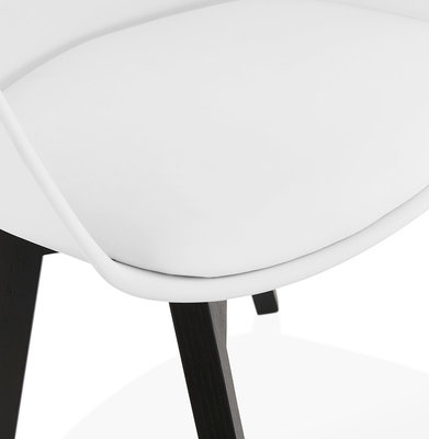 Design Stoel ALCAPONE Wit-Zwart
