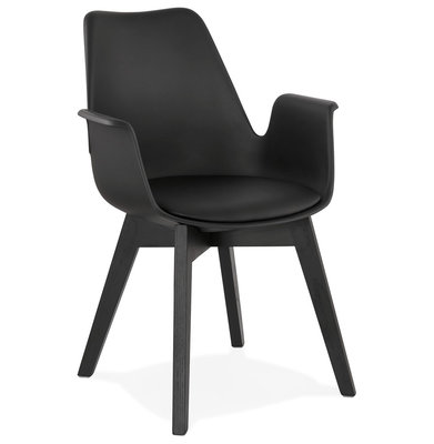 Design Stoel ALCAPONE Zwart-Zwart