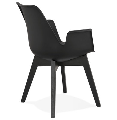 Design Stoel ALCAPONE Zwart-Zwart