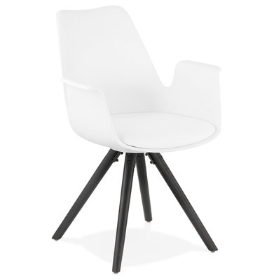 Design Stoel SKANOR Wit-Zwart