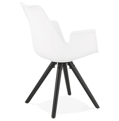 Design Stoel SKANOR Wit-Zwart