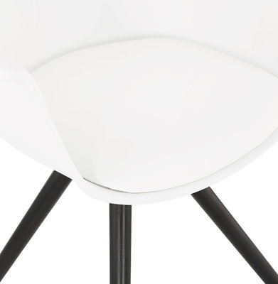 Design Stoel SKANOR Wit-Zwart