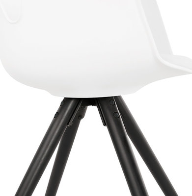 Design Stoel SKANOR Wit-Zwart