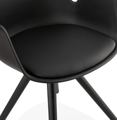 Design Stoel SKANOR Zwart-Zwart