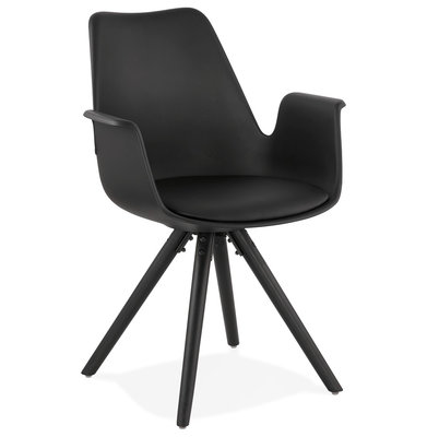 Design Stoel SKANOR Zwart-Zwart