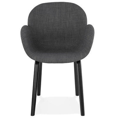 Design Stoel ELEGANS Donkergrijs-Zwart
