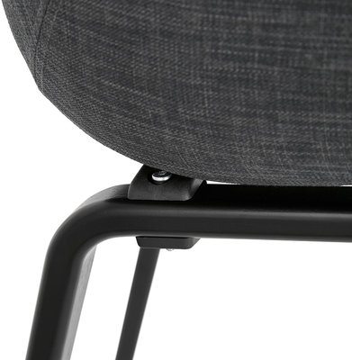 Design Stoel ELEGANS Donkergrijs-Zwart