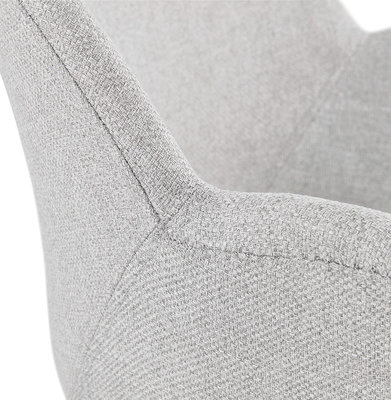 Design Stoel ELEGANS Lichtgrijs-Naturel