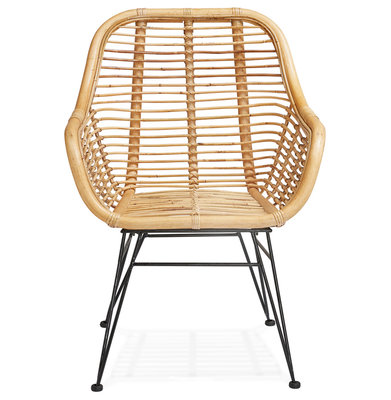 Design Stoel PANDA Naturel-Zwart
