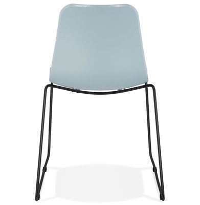 Eetkamerstoel BEE Blauw-Zwart