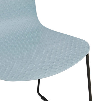 Eetkamerstoel BEE Blauw-Zwart