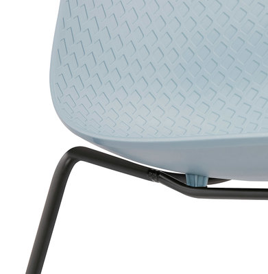 Eetkamerstoel BEE Blauw-Zwart