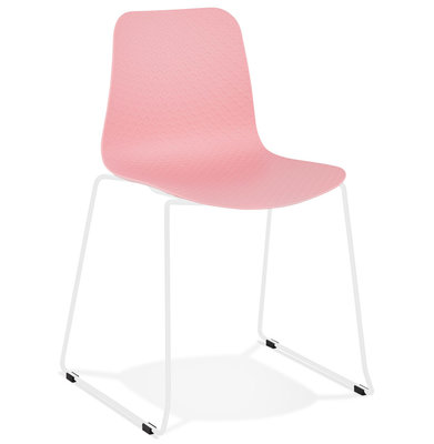 Eetkamerstoel BEE Roze-Wit
