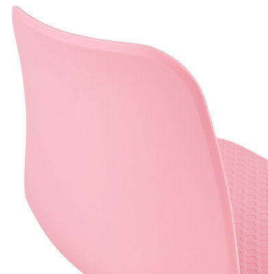 Eetkamerstoel BEE Roze-Wit