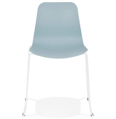Eetkamerstoel BEE Blauw-Wit