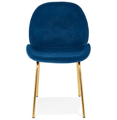 Eetkamerstoel AGATH Blauw-Goud