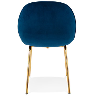 Eetkamerstoel AGATH Blauw-Goud