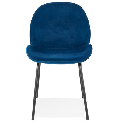 Eetkamerstoel AGATH Blauw-Zwart