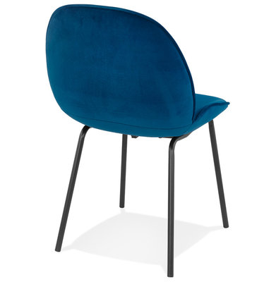 Eetkamerstoel AGATH Blauw-Zwart