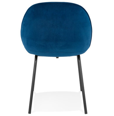 Eetkamerstoel AGATH Blauw-Zwart