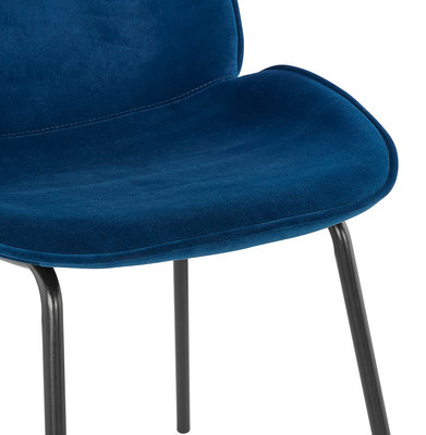 Eetkamerstoel AGATH Blauw-Zwart