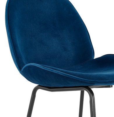 Eetkamerstoel AGATH Blauw-Zwart
