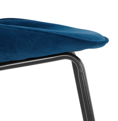 Eetkamerstoel AGATH Blauw-Zwart