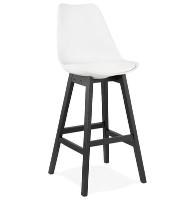 Barkruk APRIL Wit-Zwart