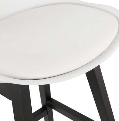 Barkruk APRIL MINI Wit-Zwart