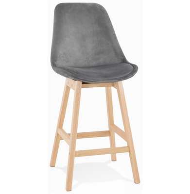 Barkruk BASIL MINI Grijs-Naturel