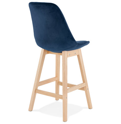 Barkruk BASIL MINI Blauw-Naturel