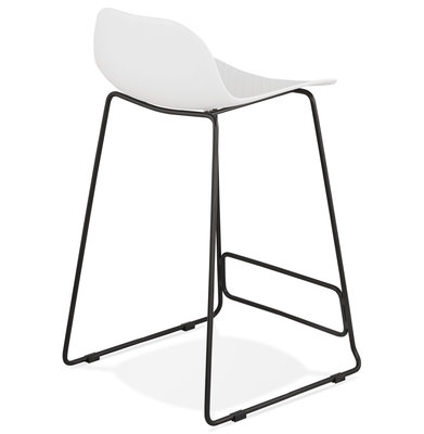 Barkruk SLADE MINI Wit-Zwart