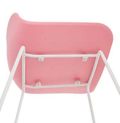Barkruk SLADE Roze-Wit