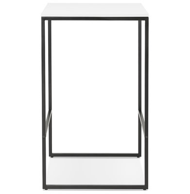 Bartafel MILLIE Wit-Zwart 60x60x102cm