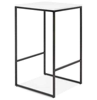Bartafel MILLIE Wit-Zwart 60x60x102cm