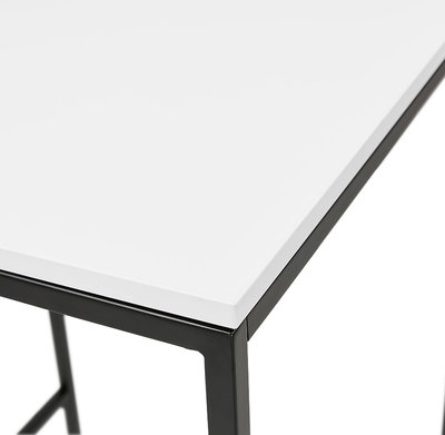 Bartafel MILLIE Wit-Zwart 60x60x102cm