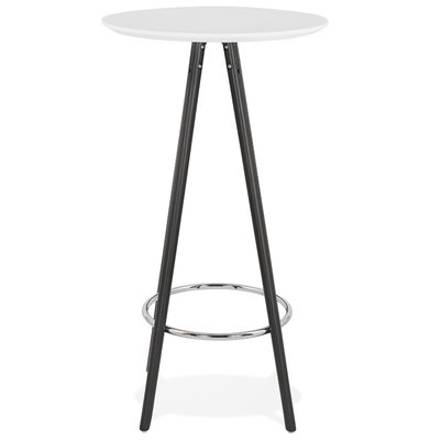 Bartafel DEBOO Wit-Zwart 60x60x110cm