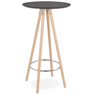 Bartafel DEBOO Zwart-Naturel 60x60x110cm
