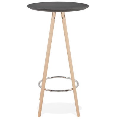 Bartafel DEBOO Zwart-Naturel 60x60x110cm