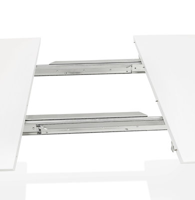 Eettafel DIAMANTO Wit-Zwart (170-270)x100x73 cm