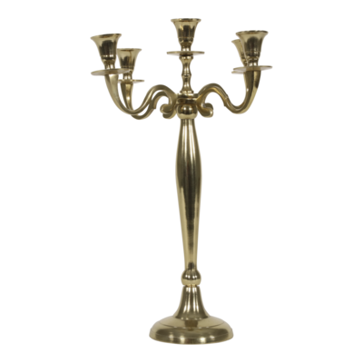 Kandelaar Classic alu goud 40,5cm